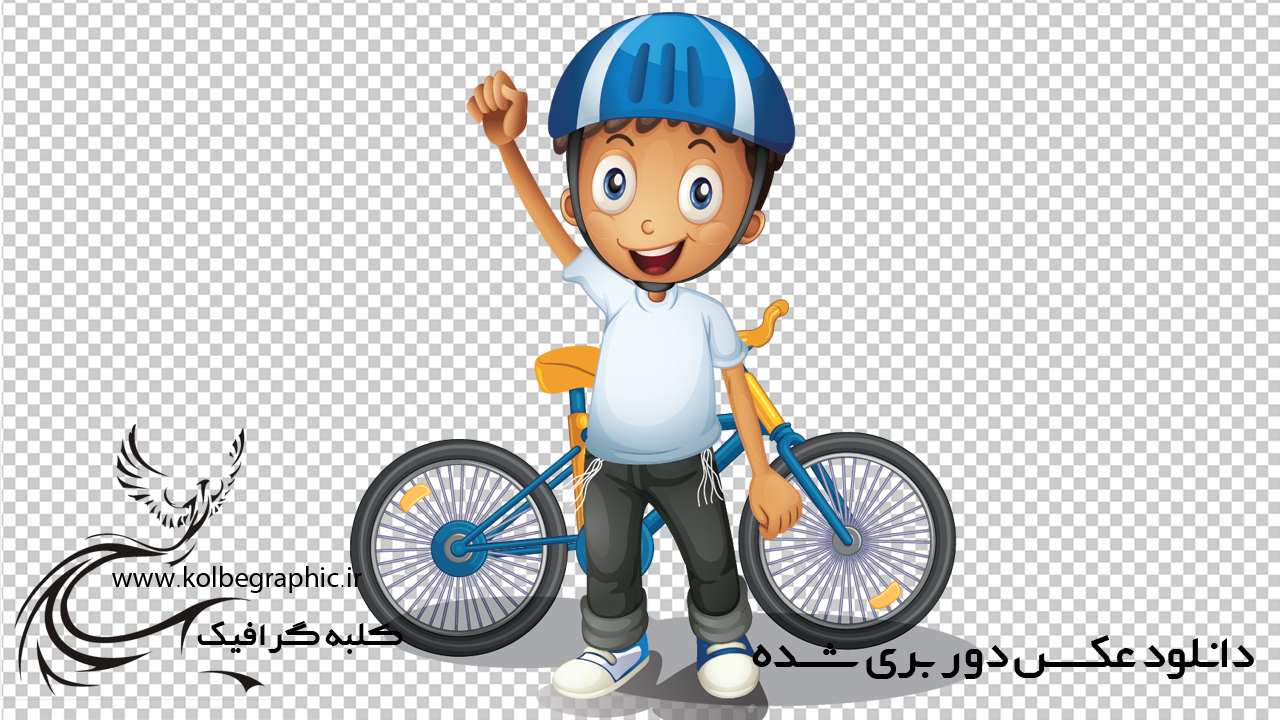 وکتور کودکانه دوچرخه سواری
