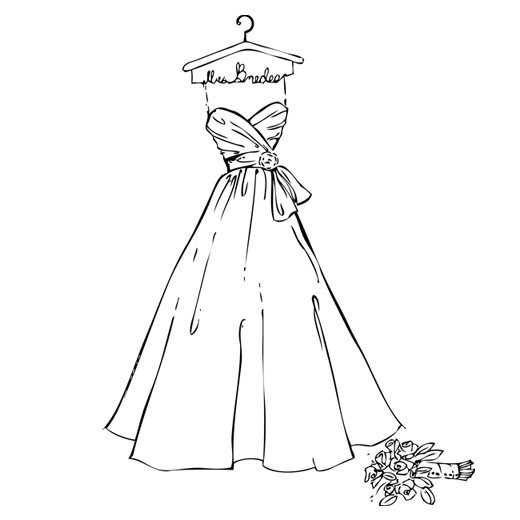 دانلود وکتور لباس عروس PNG